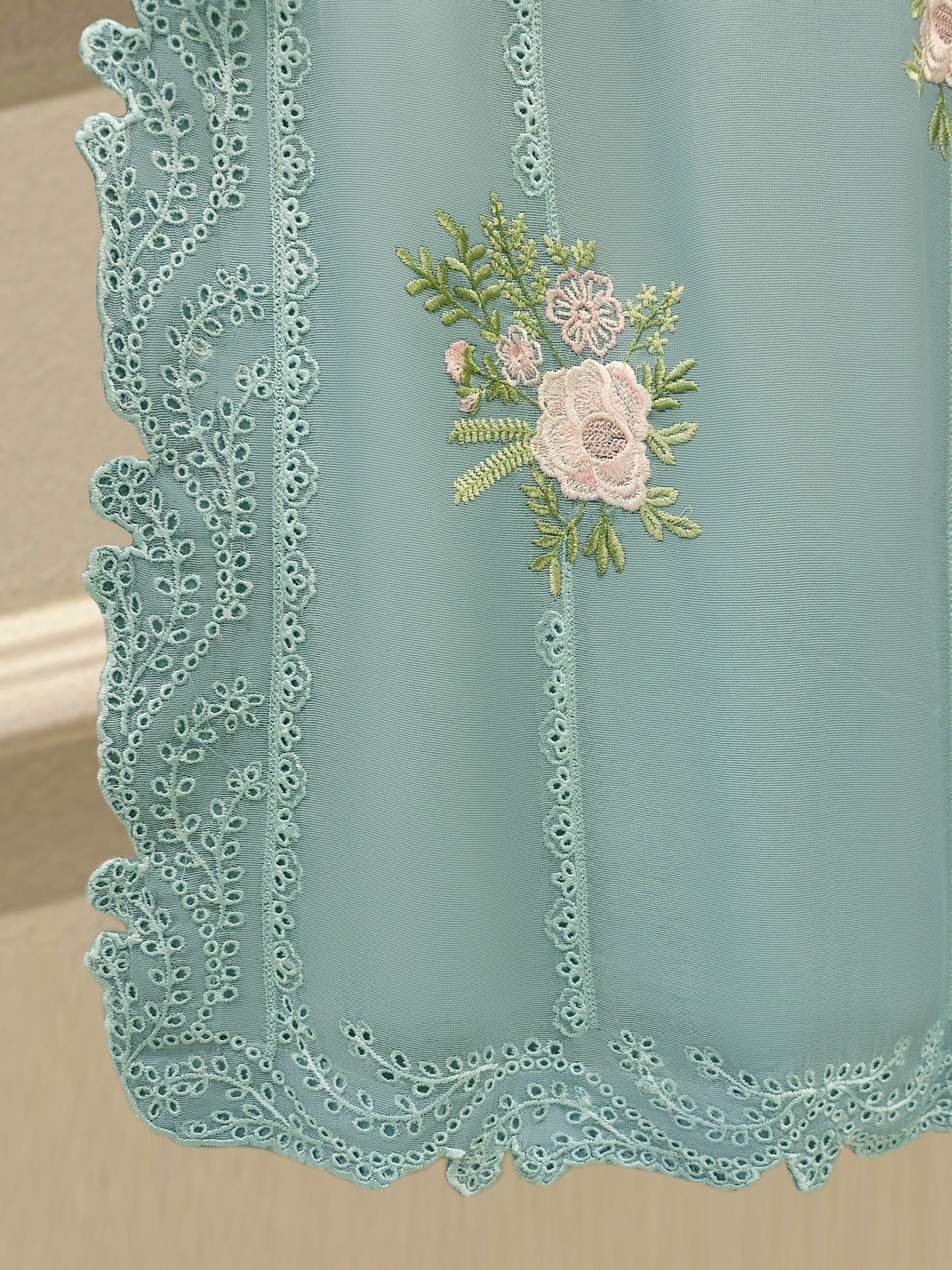 S112900 | Pure Embroidered Cotton Net Suit  | Aghanoor Bridal