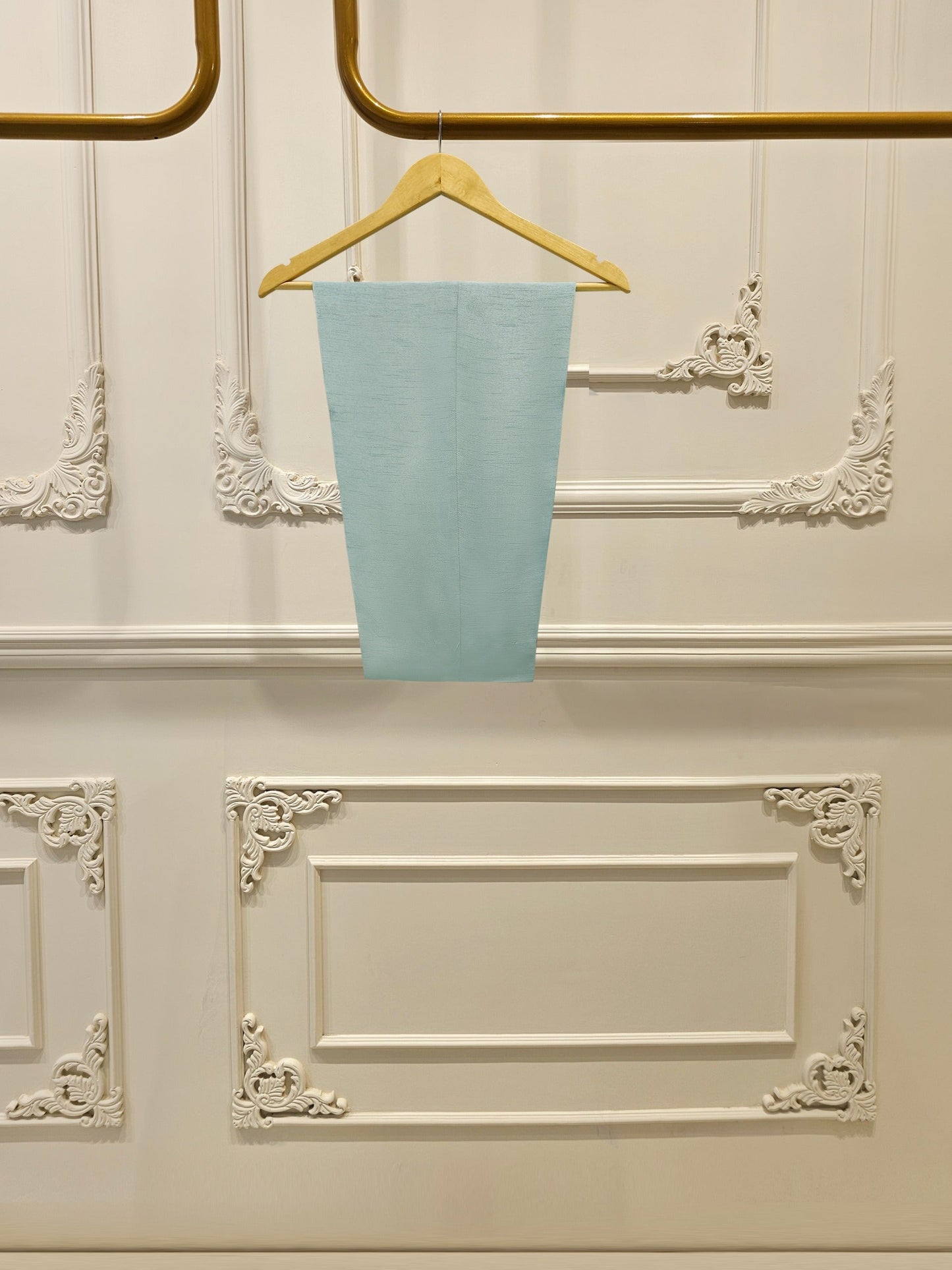 S112900 | Pure Embroidered Cotton Net Suit  | Aghanoor Bridal