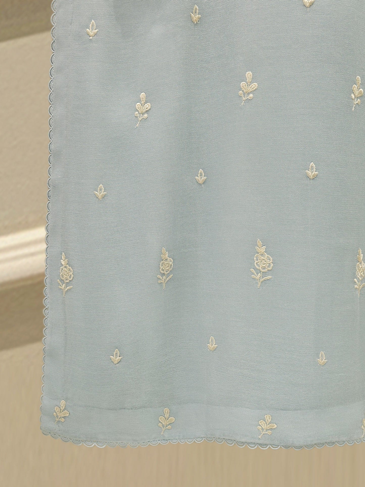 S112905 | Pure Embroidered Cotton Net Shirt | Aghanoor Bridal