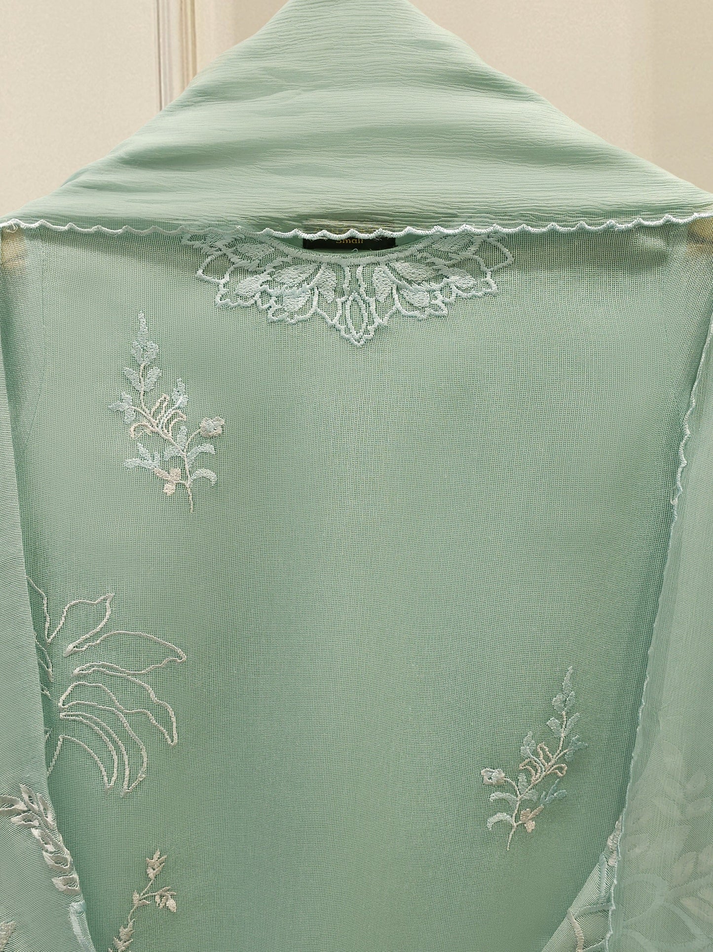 S112907 | Pure Embroidered Cotton Net Shirt | Aghanoor Bridal