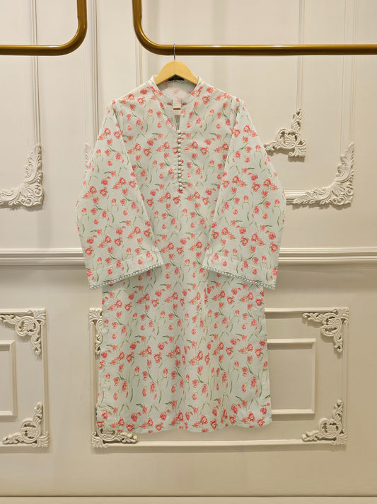 S112908 | Digital Printed Cambric Suit | Aghanoor Bridal