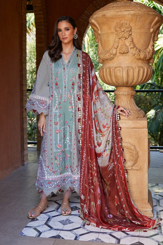 Aqua Blooms | Unstitched Spring Summer '26 | Nida Azwer