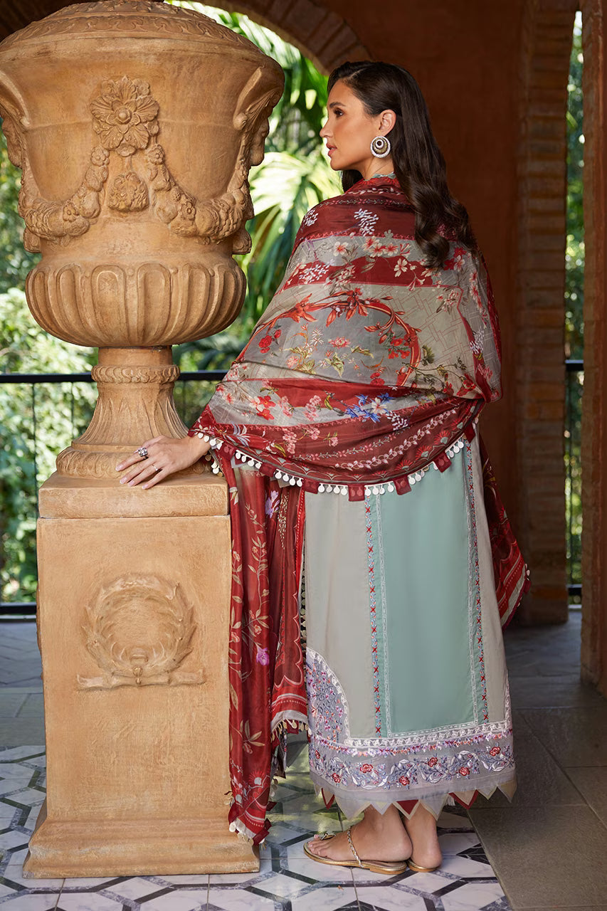Aqua Blooms | Unstitched Spring Summer '26 | Nida Azwer