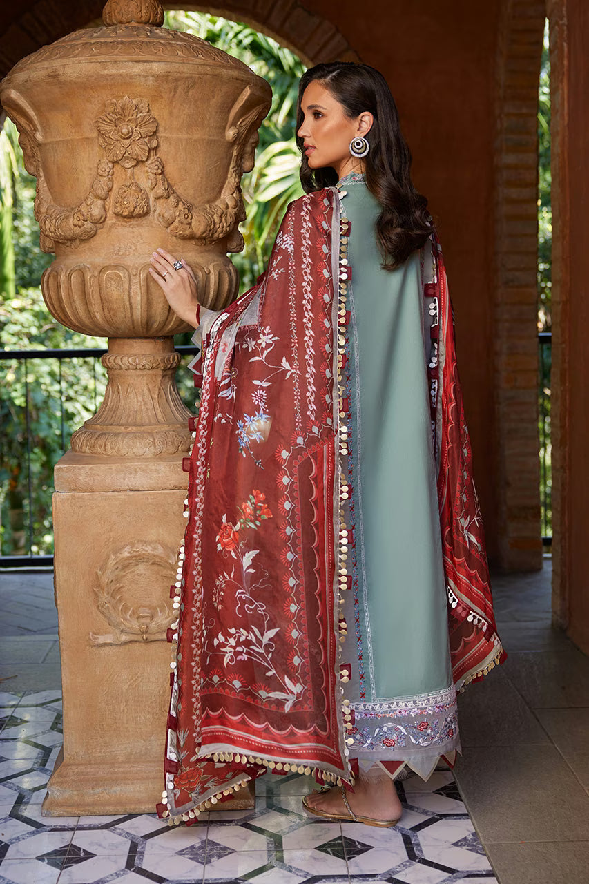 Aqua Blooms | Unstitched Spring Summer '26 | Nida Azwer