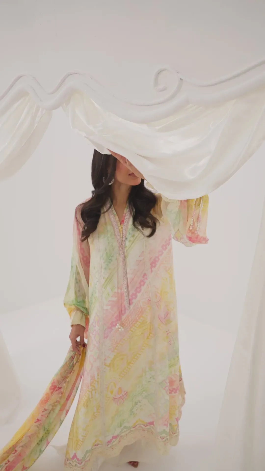Aurelis Shirt And Dupatta | Ramadan Eid Frou Frou '26 | FARAH TALIB AZIZ