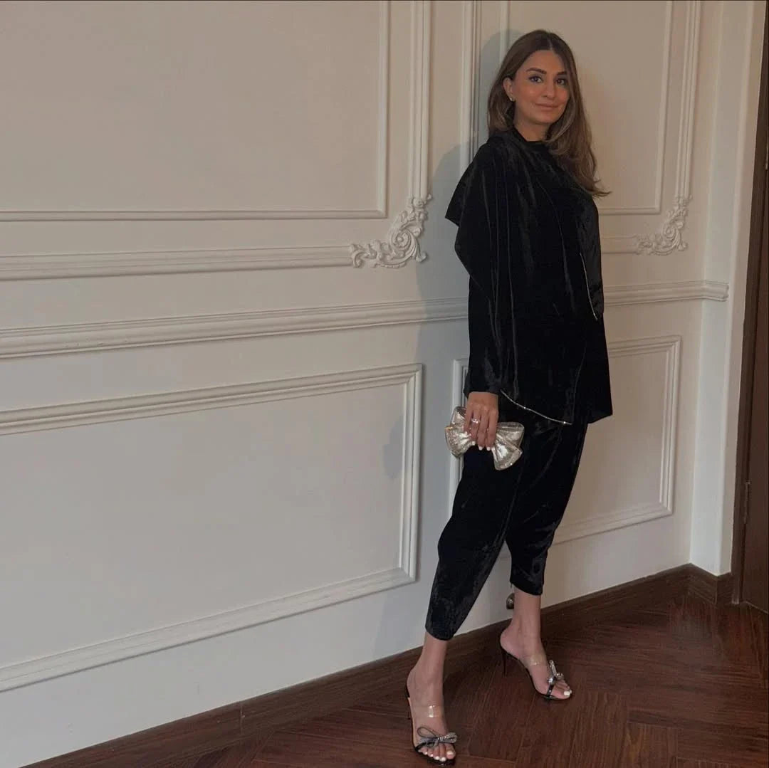 Loop Set In Black | Luxe Edit '25 | Bare By Zehra Saleem