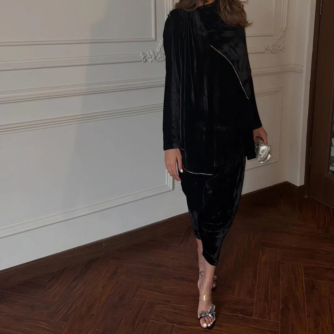 Loop Set In Black | Luxe Edit '25 | Bare By Zehra Saleem