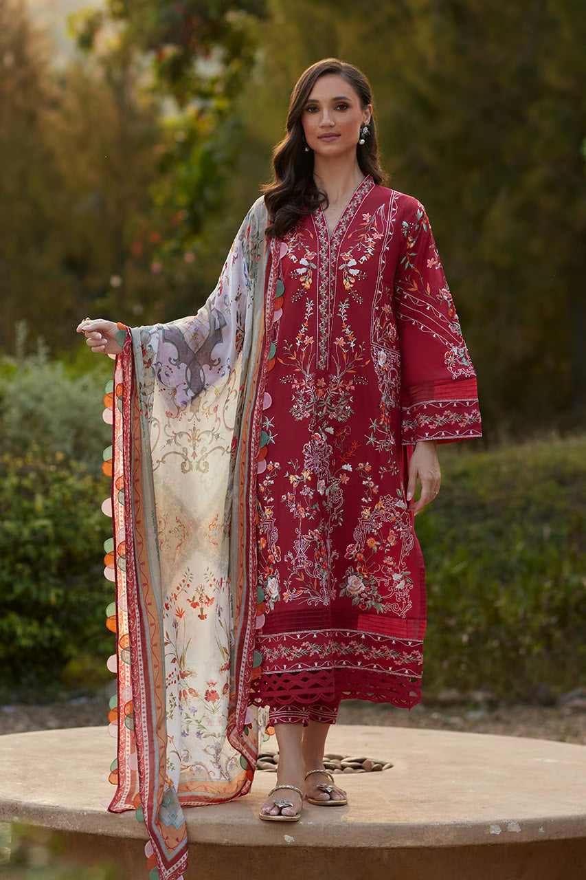 Crimson Mirage | Unstitched Spring Summer '26 | Nida Azwer
