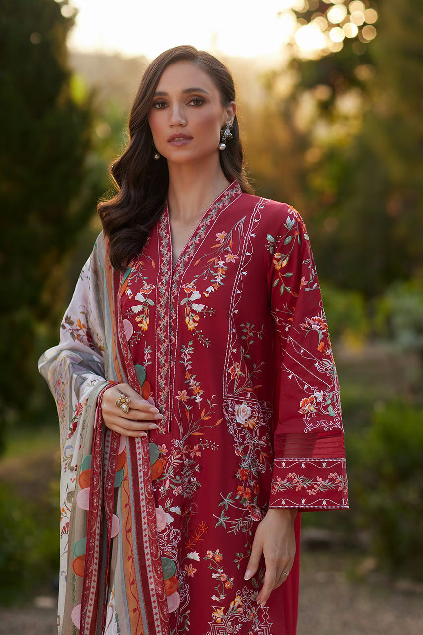 Crimson Mirage | Unstitched Spring Summer '26 | Nida Azwer