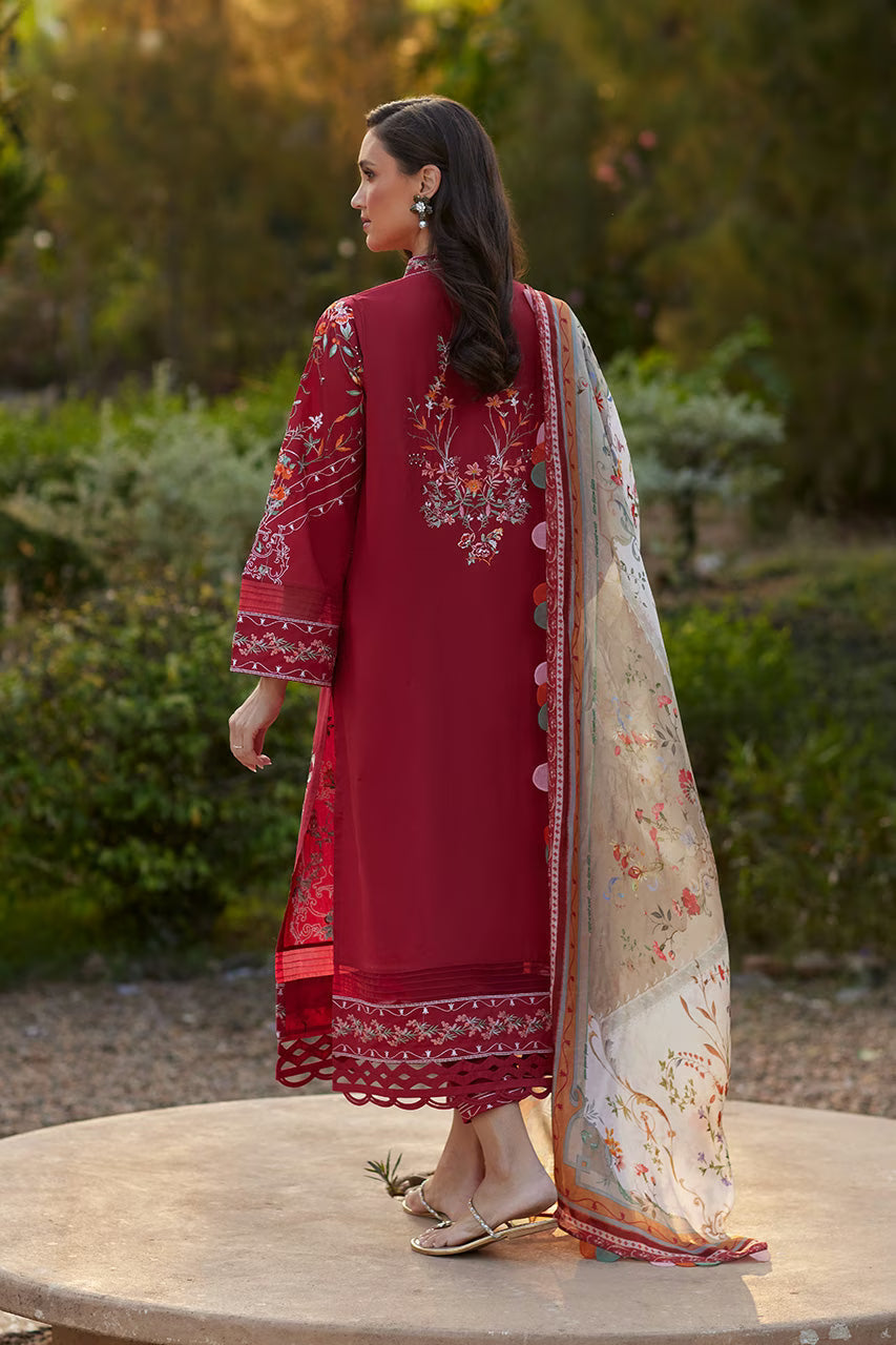 Crimson Mirage | Unstitched Spring Summer '26 | Nida Azwer