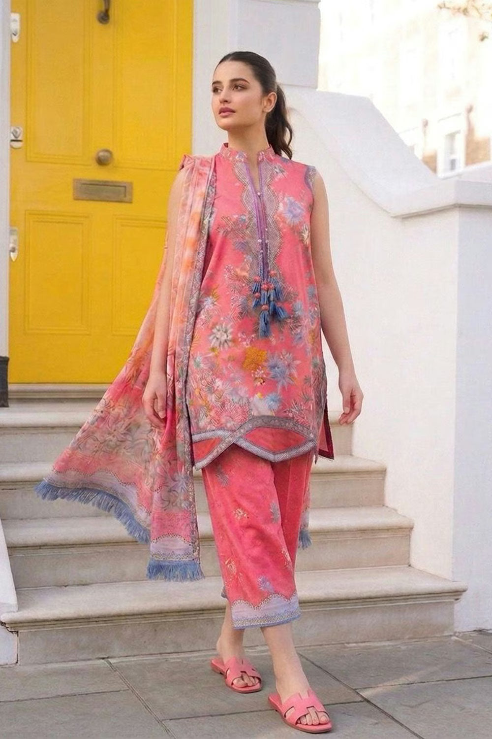 Design 6B Unstitched | SN Prints '26 | SOBIA NAZIR