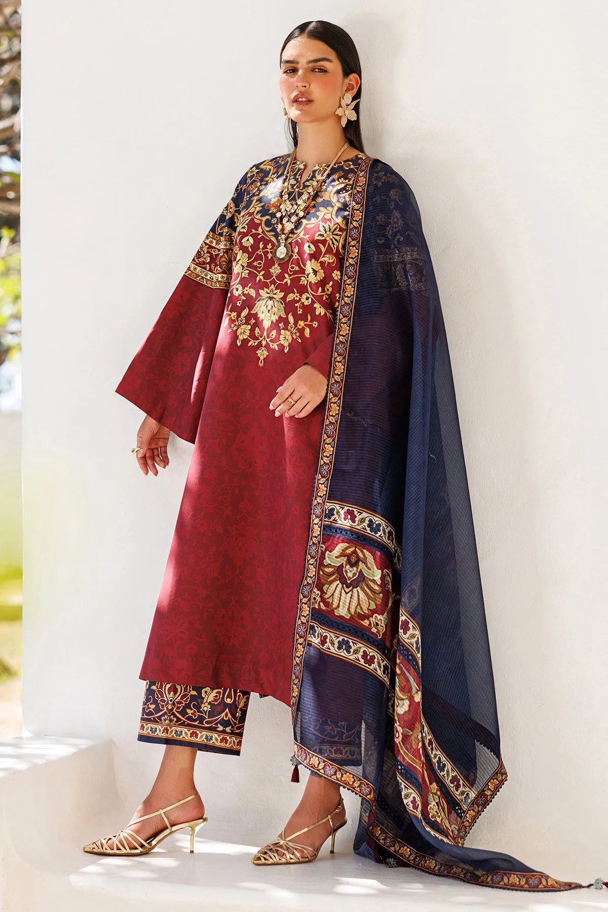 Digital Printed Lawn USE-9309 | Unstitched Summer '26 | Jazmin