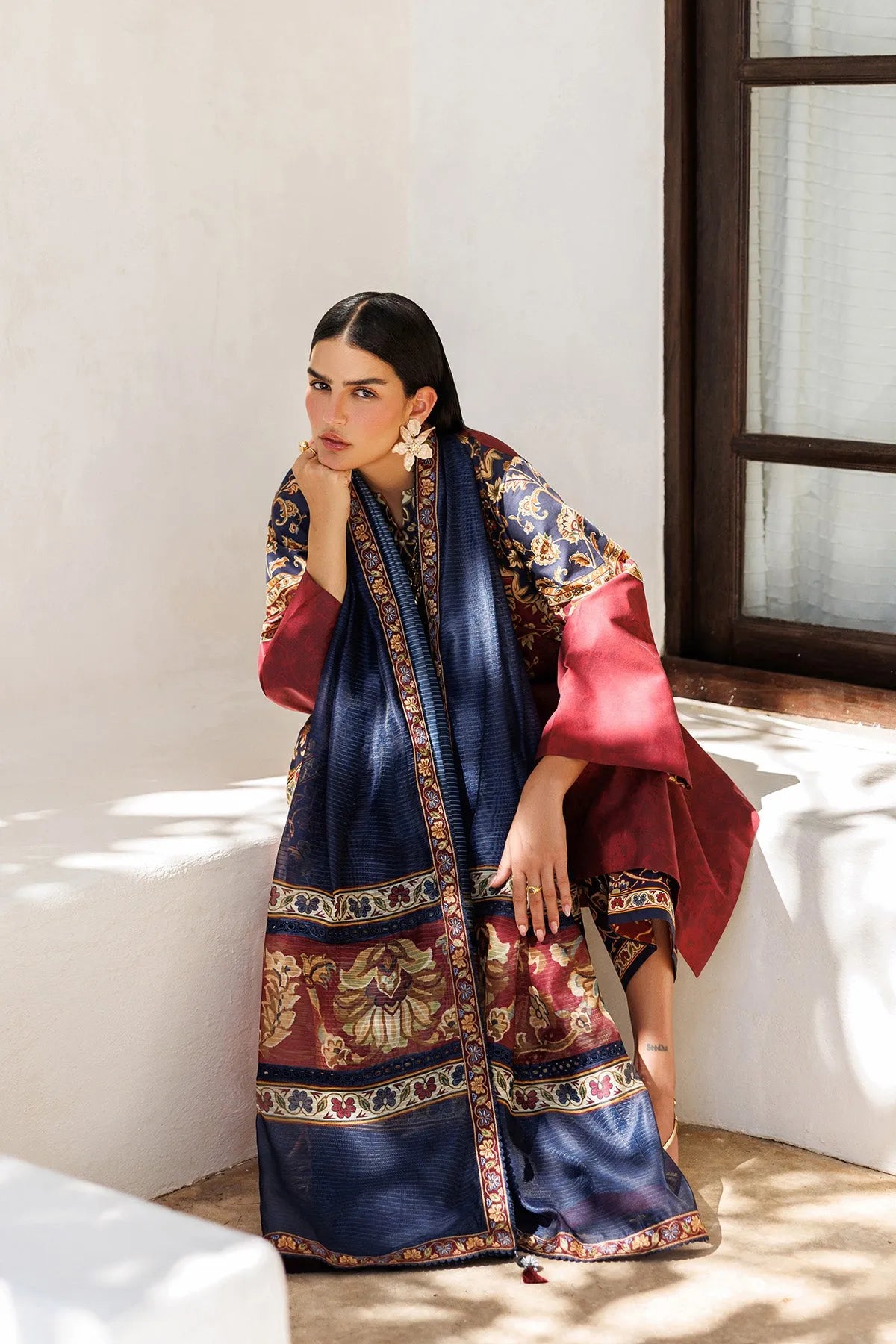 Digital Printed Lawn USE-9309 | Unstitched Summer '26 | Jazmin