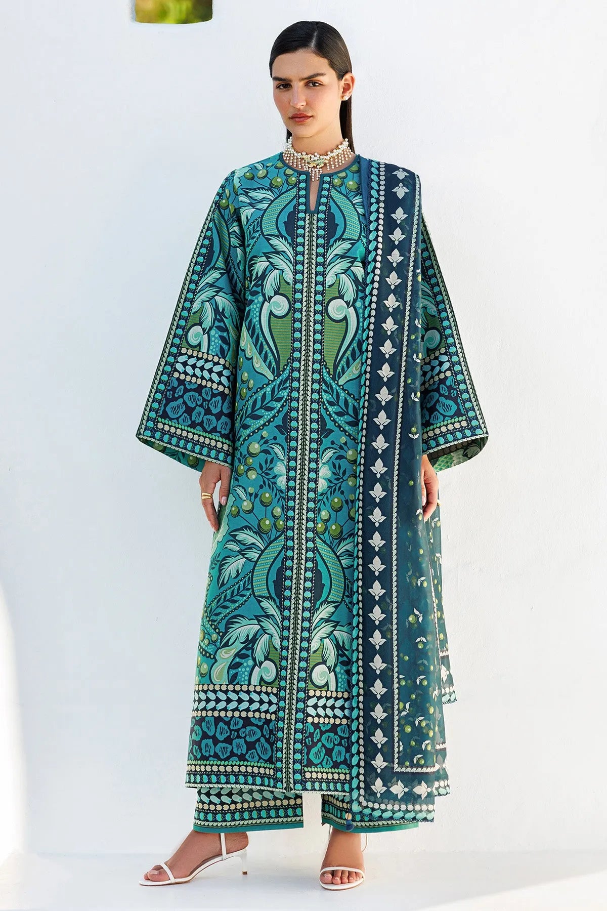 Digital Printed Lawn USE-9313 | Unstitched Summer '26 | Jazmin