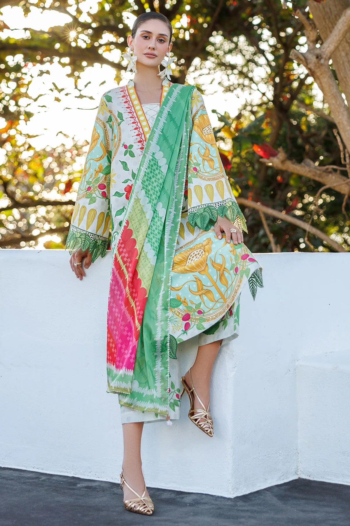 Embroidered Lawn USE-9286 | Unstitched Summer '26 | Jazmin