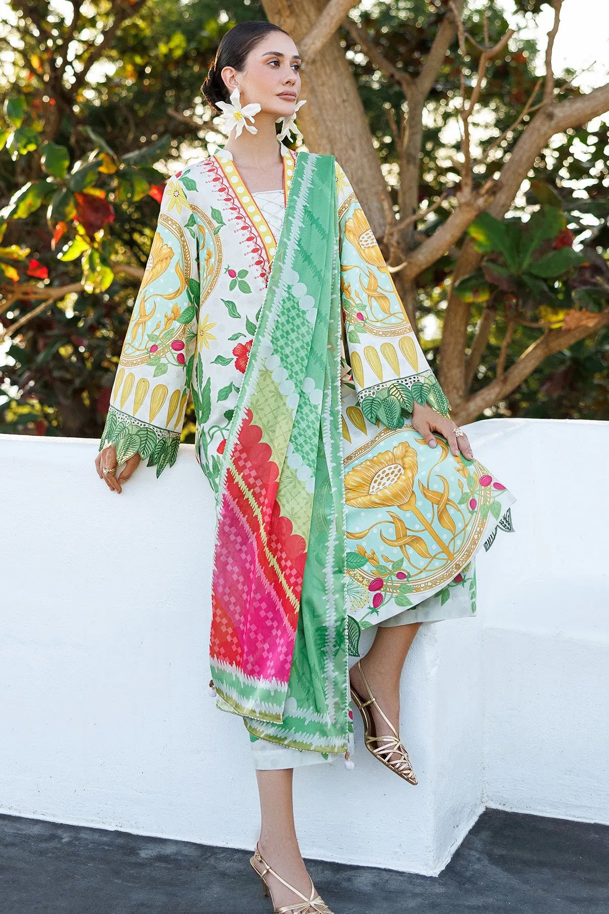 Embroidered Lawn USE-9286 | Unstitched Summer '26 | Jazmin