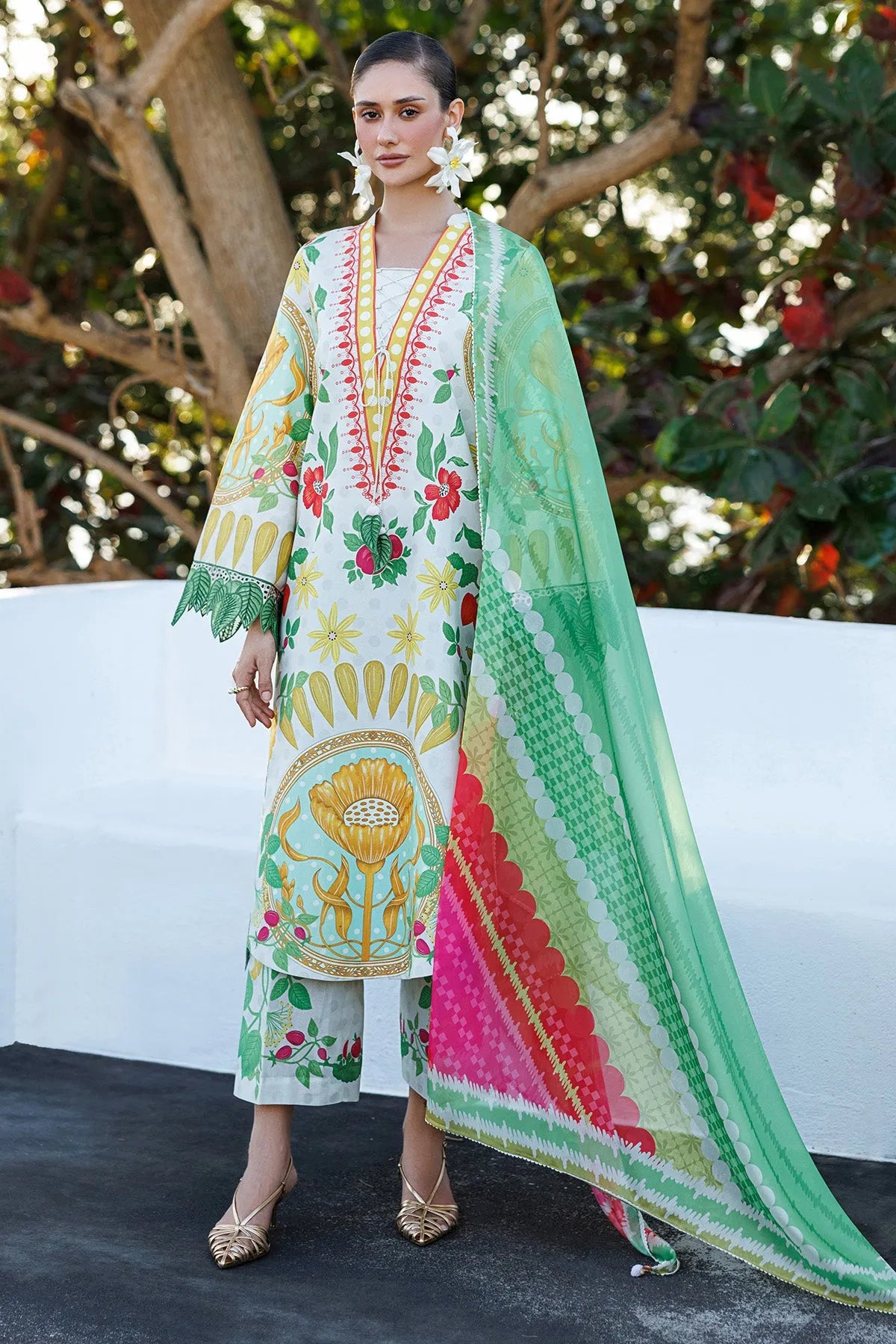 Embroidered Lawn USE-9286 | Unstitched Summer '26 | Jazmin