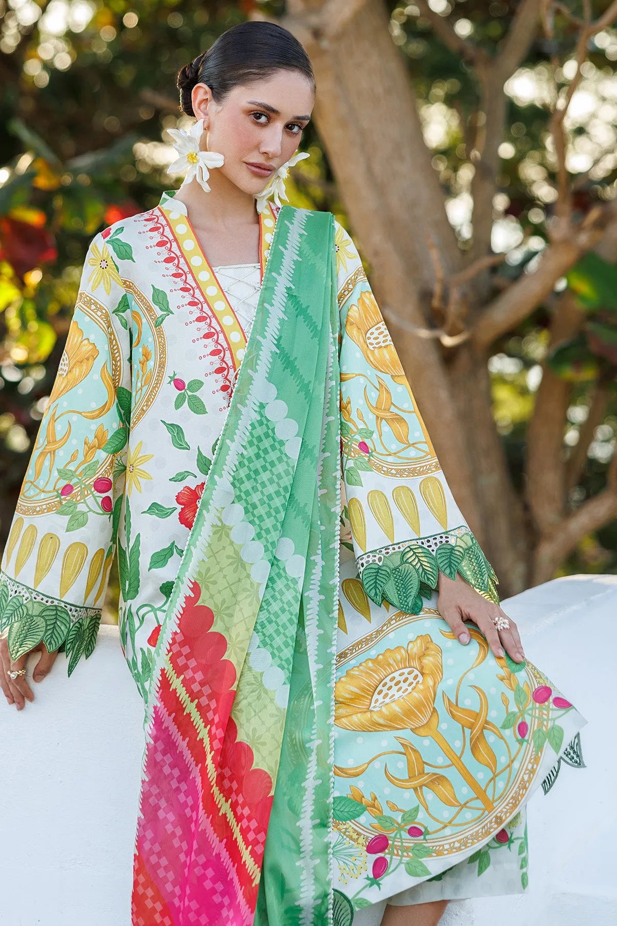 Embroidered Lawn USE-9286 | Unstitched Summer '26 | Jazmin