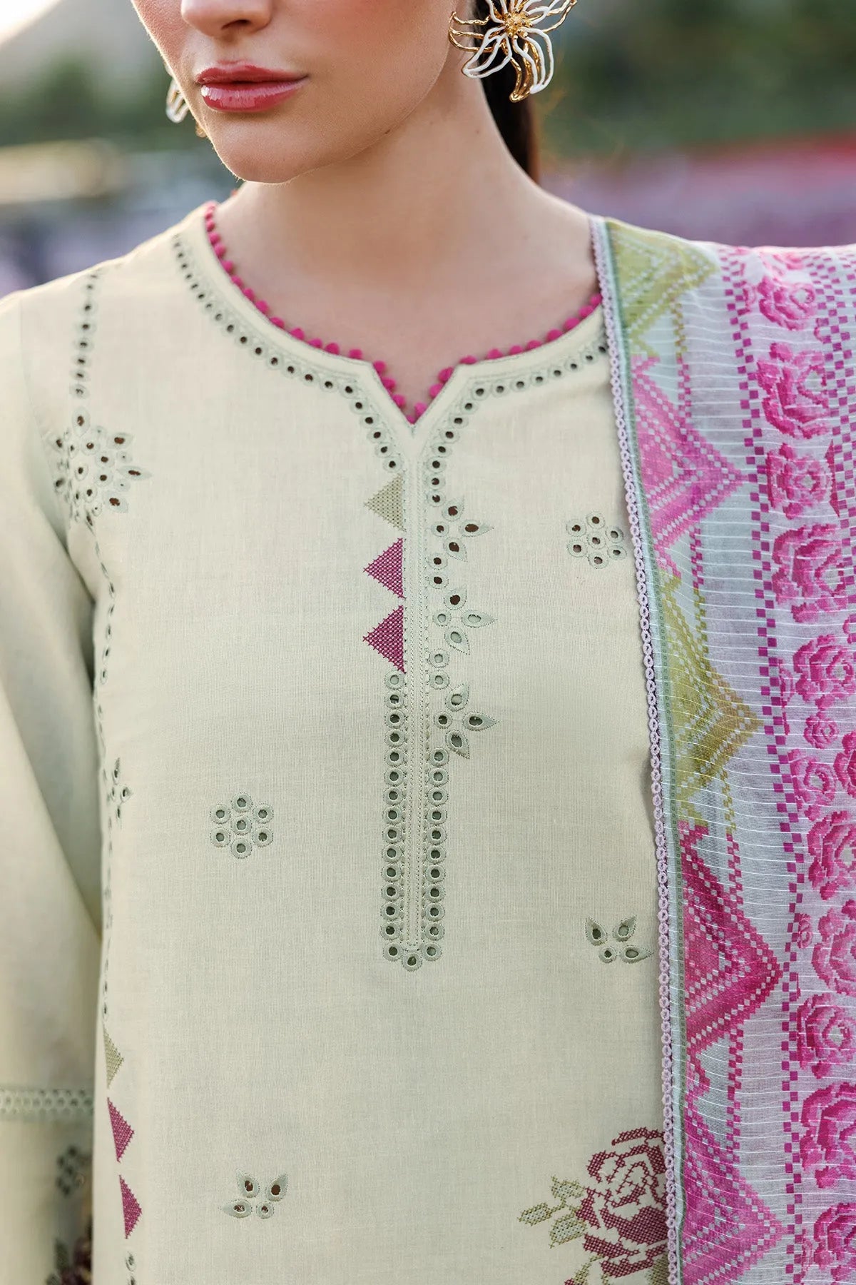 Embroidered Lawn USE-9289 | Unstitched Summer '26 | Jazmin