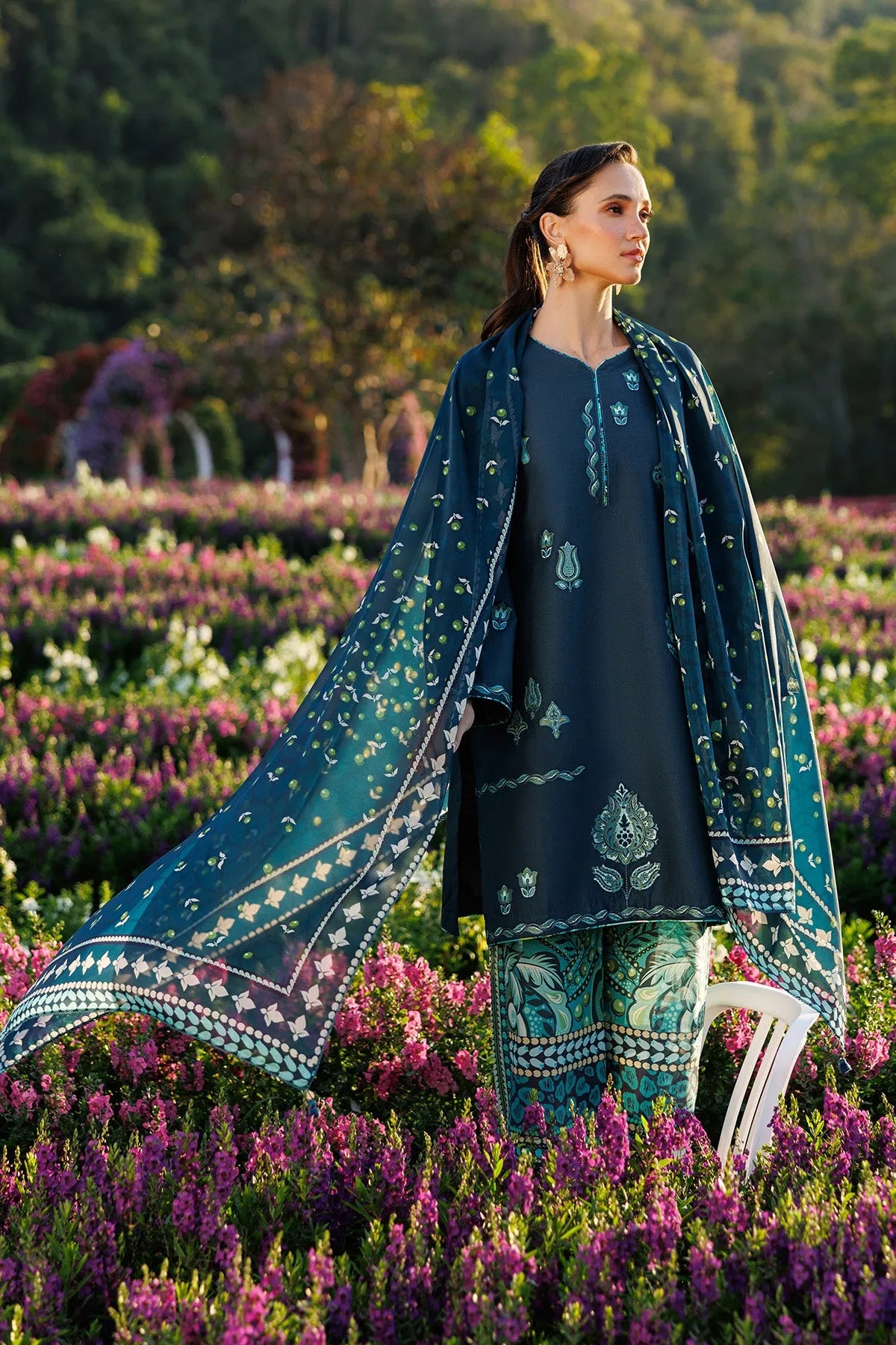 Embroidered Lawn USE-9291 | Unstitched Summer '26 | Jazmin