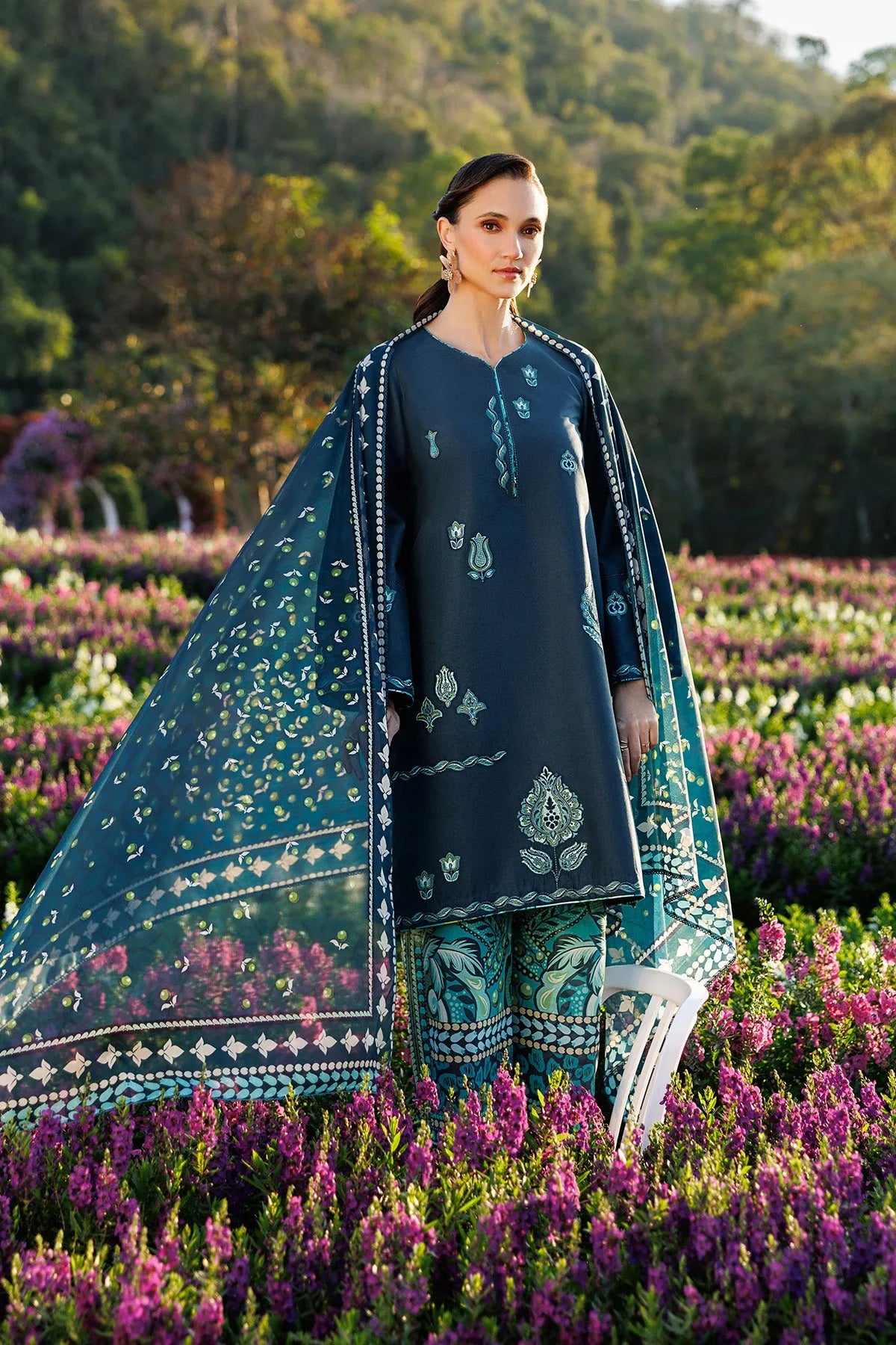 Embroidered Lawn USE-9291 | Unstitched Summer '26 | Jazmin