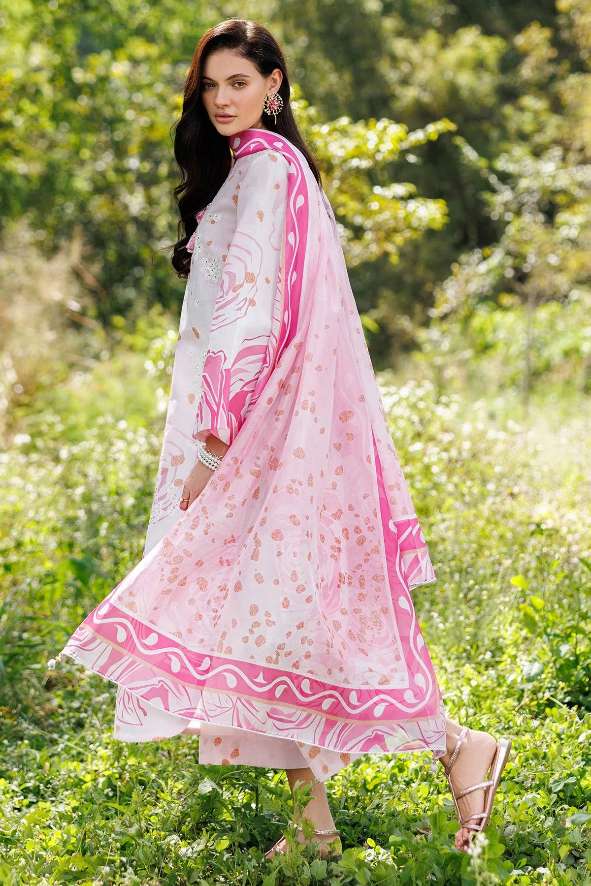 Embroidered Lawn USE-9296 | Unstitched Summer '26 | Jazmin