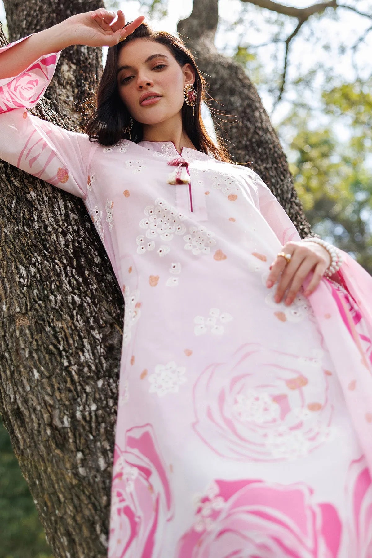 Embroidered Lawn USE-9296 | Unstitched Summer '26 | Jazmin