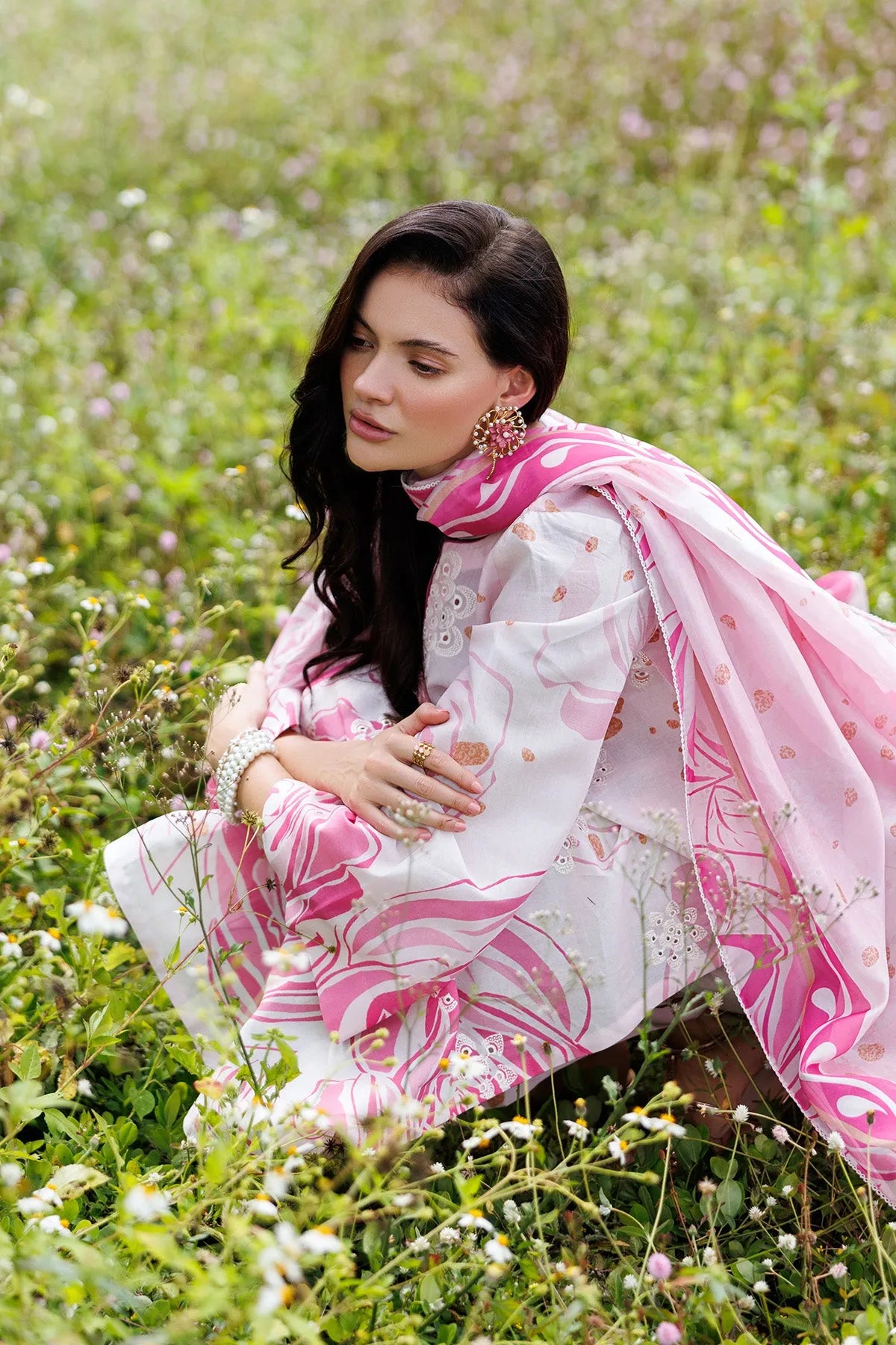 Embroidered Lawn USE-9296 | Unstitched Summer '26 | Jazmin