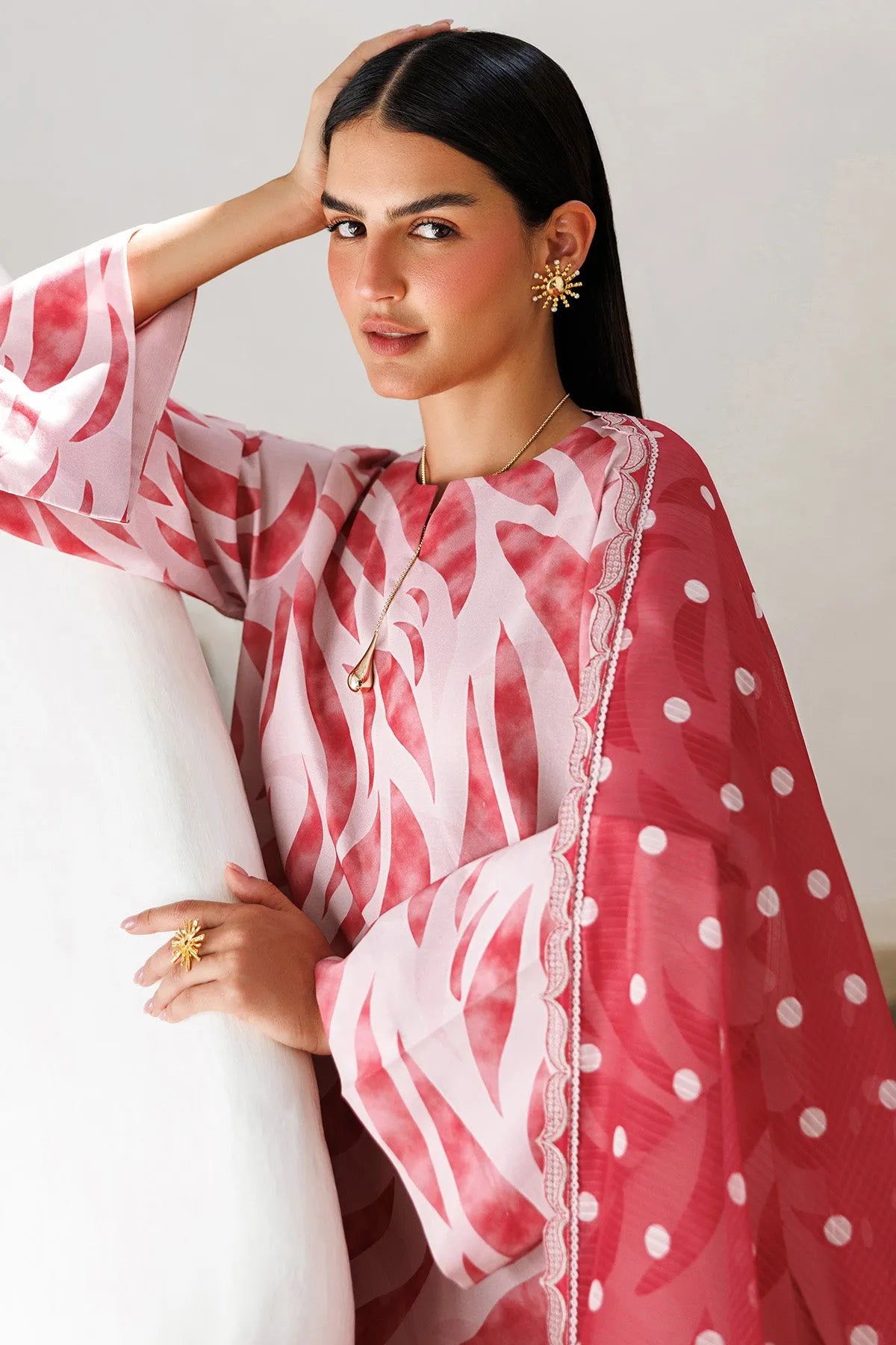 Embroidered Lawn USE-9297 | Unstitched Summer '26 | Jazmin