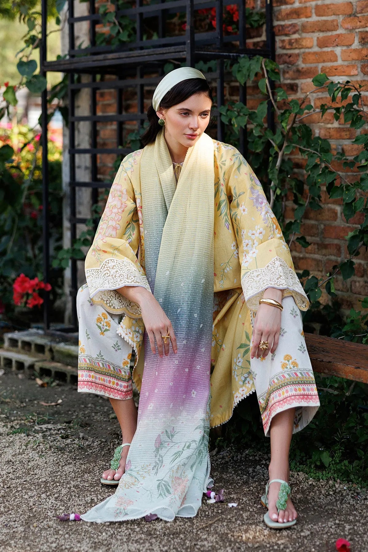 Embroidered Lawn USE-9299 | Unstitched Summer '26 | Jazmin