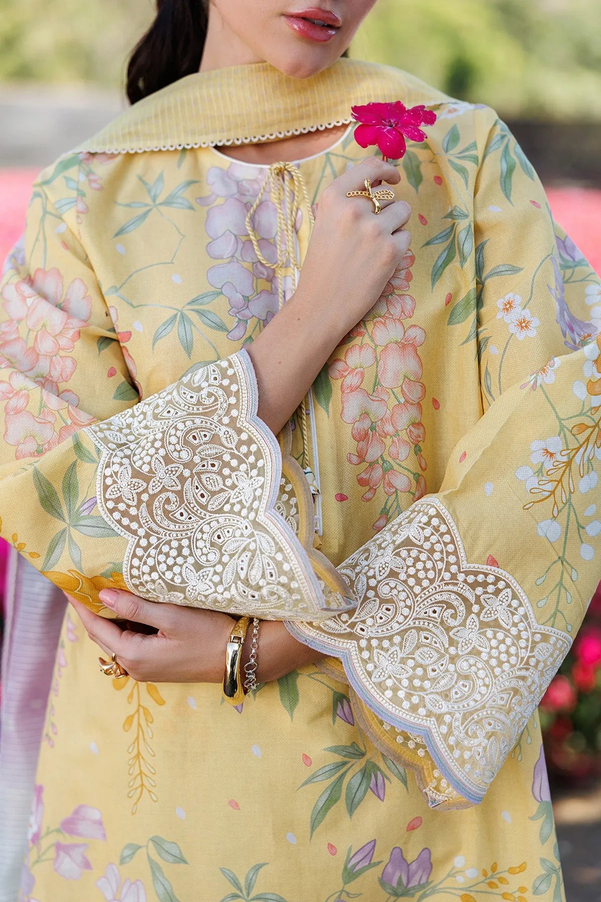 Embroidered Lawn USE-9299 | Unstitched Summer '26 | Jazmin