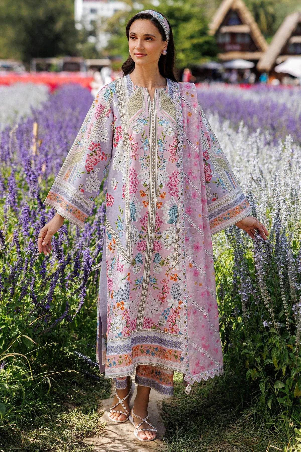 Embroidered Lawn USE-9300 | Unstitched Summer '26 | Jazmin