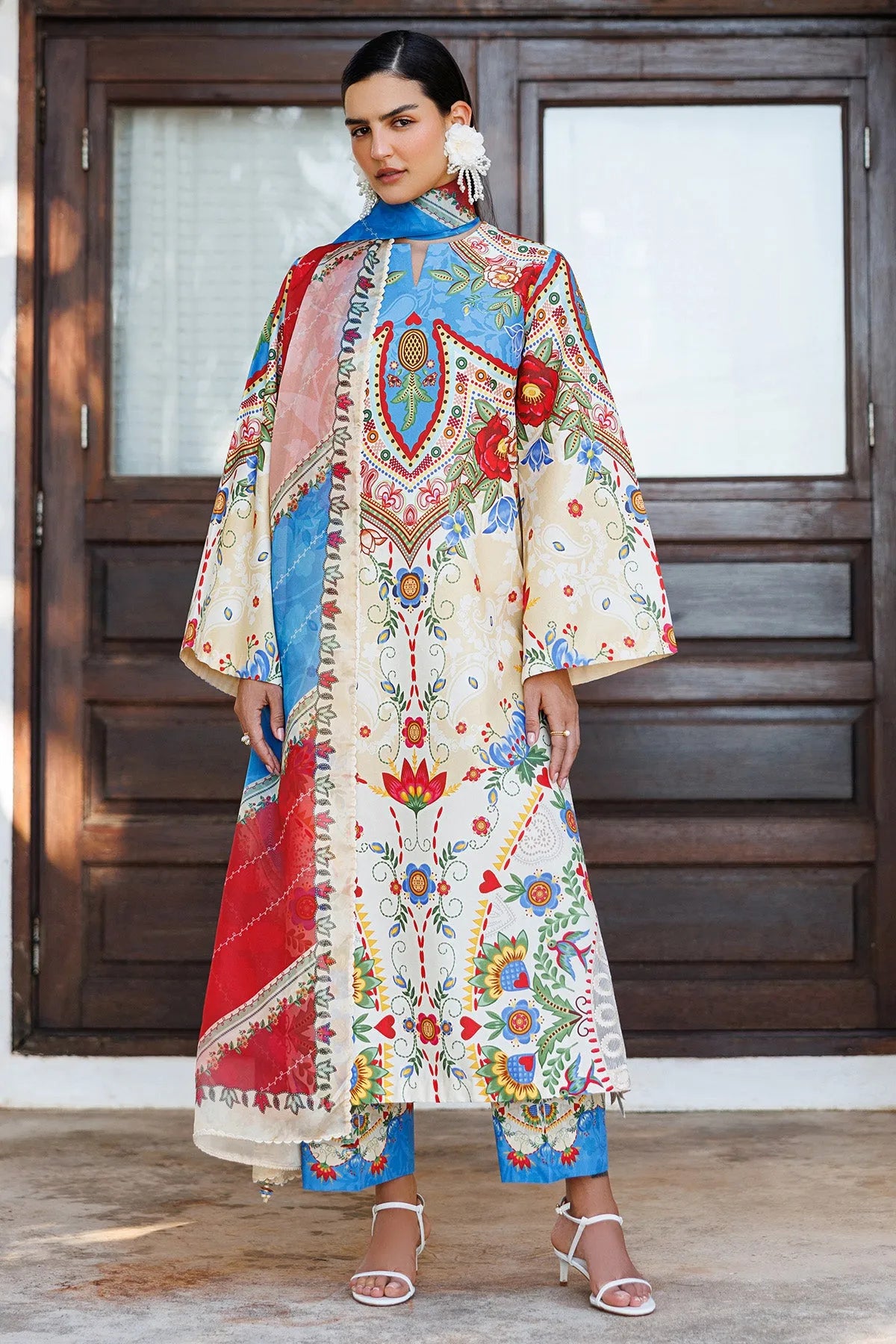 Embroidered Lawn USE-9312 | Unstitched Summer '26 | Jazmin
