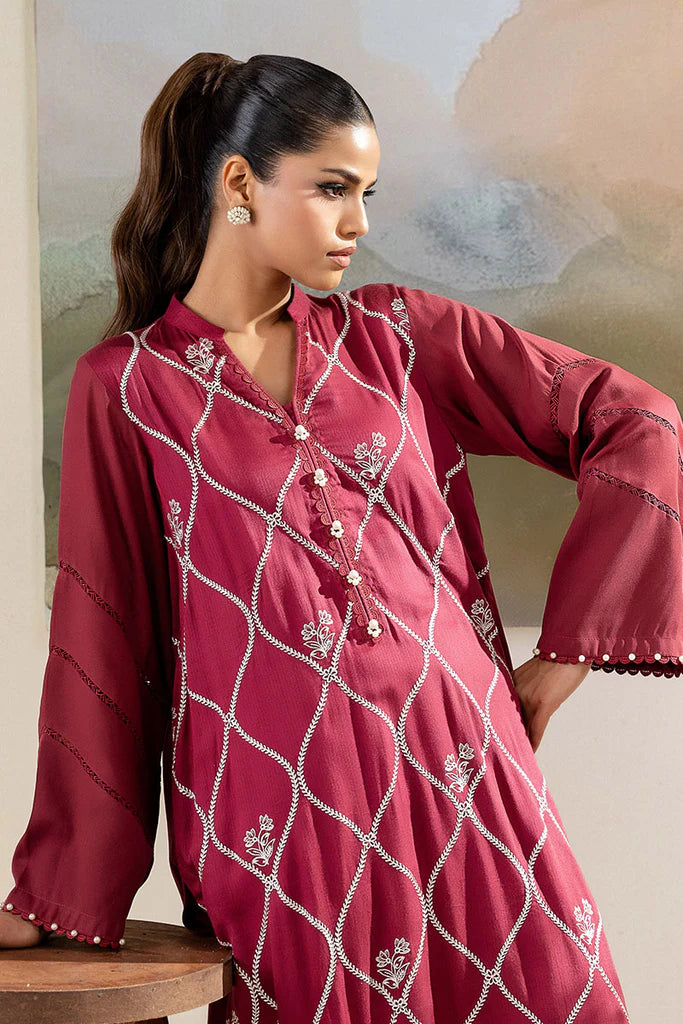 ROYAL BLISS-2PC (SHIRT & TROUSER) | EXCLUSIVE PRET | Cross Stitch