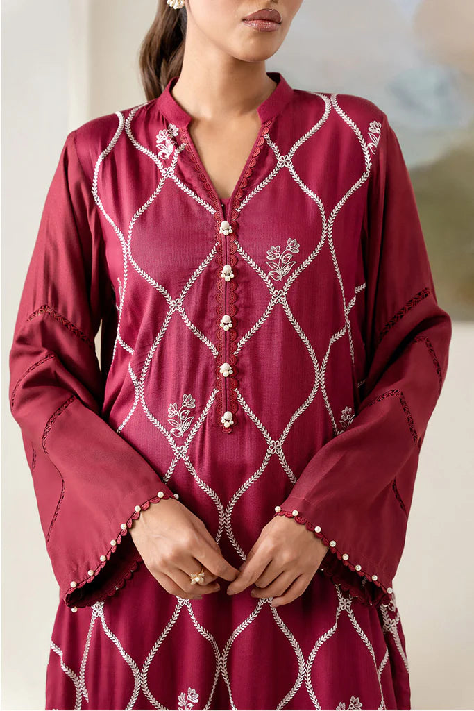 ROYAL BLISS-2PC (SHIRT & TROUSER) | EXCLUSIVE PRET | Cross Stitch