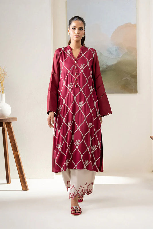 ROYAL BLISS-2PC (SHIRT & TROUSER) | EXCLUSIVE PRET | Cross Stitch