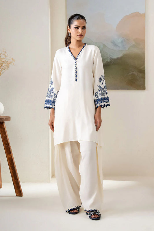 BLUE WAVE-2PC (SHIRT & TROUSER) | EXCLUSIVE PRET | Cross Stitch