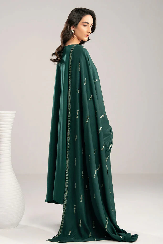 GREEN DROP-2PC(SHIRT & DUPPATA) | EXCLUSIVE PRET | Cross Stitch