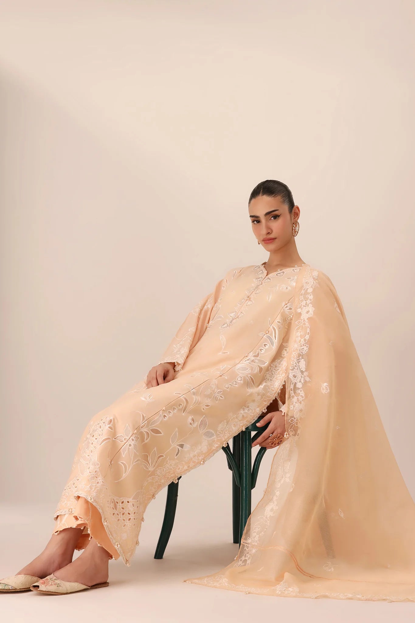 NOORAI (EL26-06 A ST) | STITCHED-ELAN LAWN'26 | ELAN