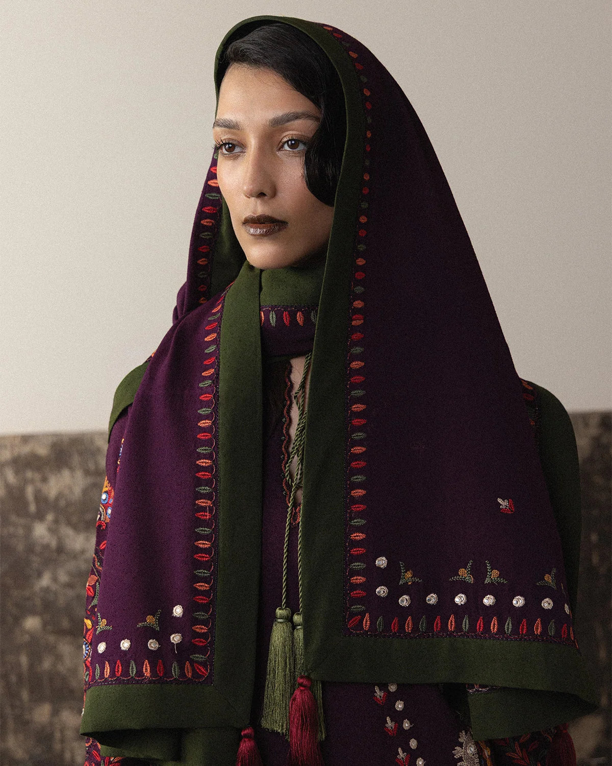 Nizha - Scarf | Karandi Pret AW '26 - Edit II | Jugnu