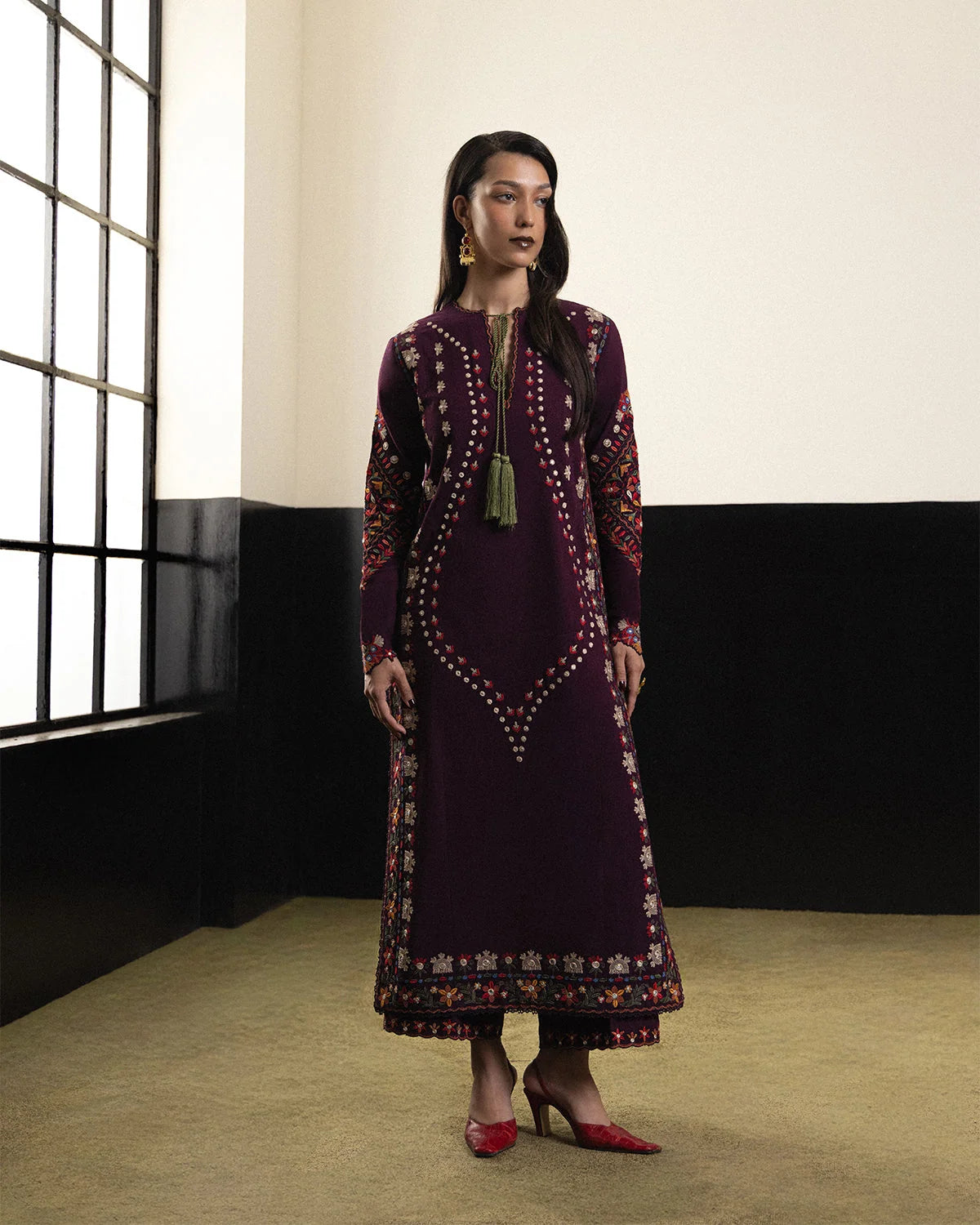 Nizha - Scarf | Karandi Pret AW '26 - Edit II | Jugnu