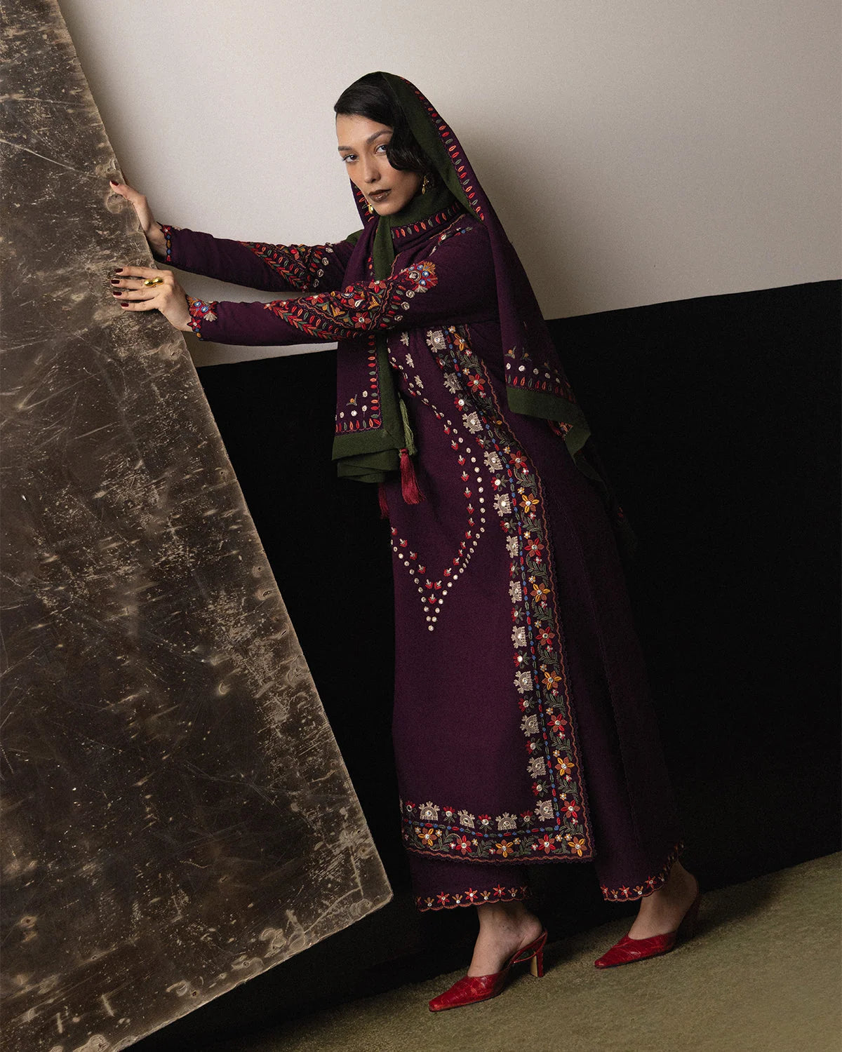 Nizha - Scarf | Karandi Pret AW '26 - Edit II | Jugnu