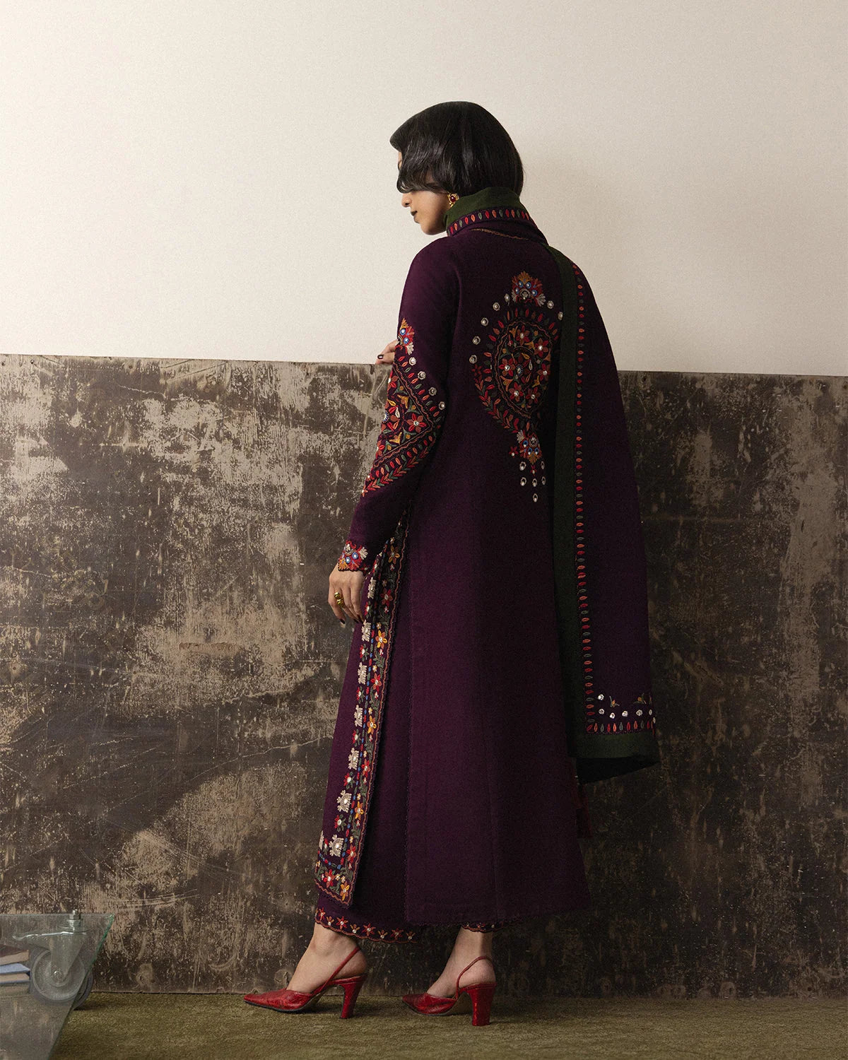 Nizha - Scarf | Karandi Pret AW '26 - Edit II | Jugnu