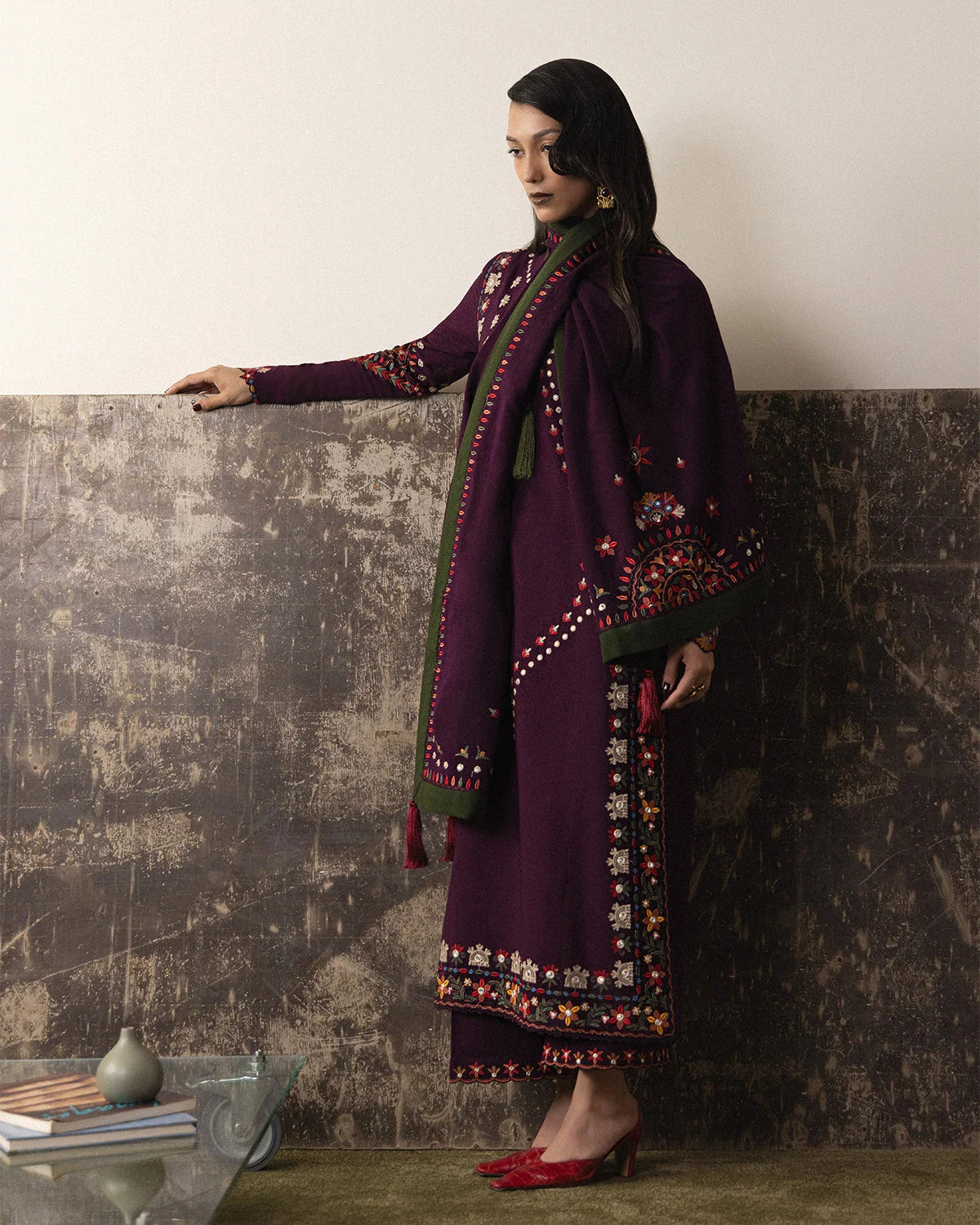 Nizha - Scarf | Karandi Pret AW '26 - Edit II | Jugnu