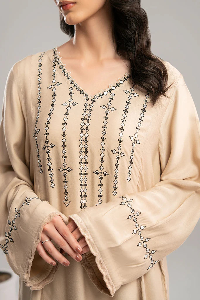 SHADOW DUST-2PC(SHIRT & DUPPATA) | EXCLUSIVE PRET | Cross Stitch