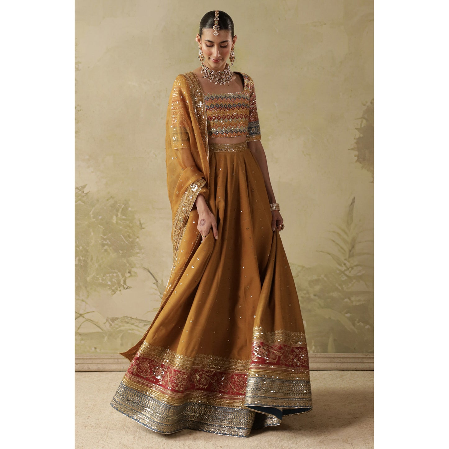 Gold Leaf Lehnga Choli | Sheesham' 26 | DYOT