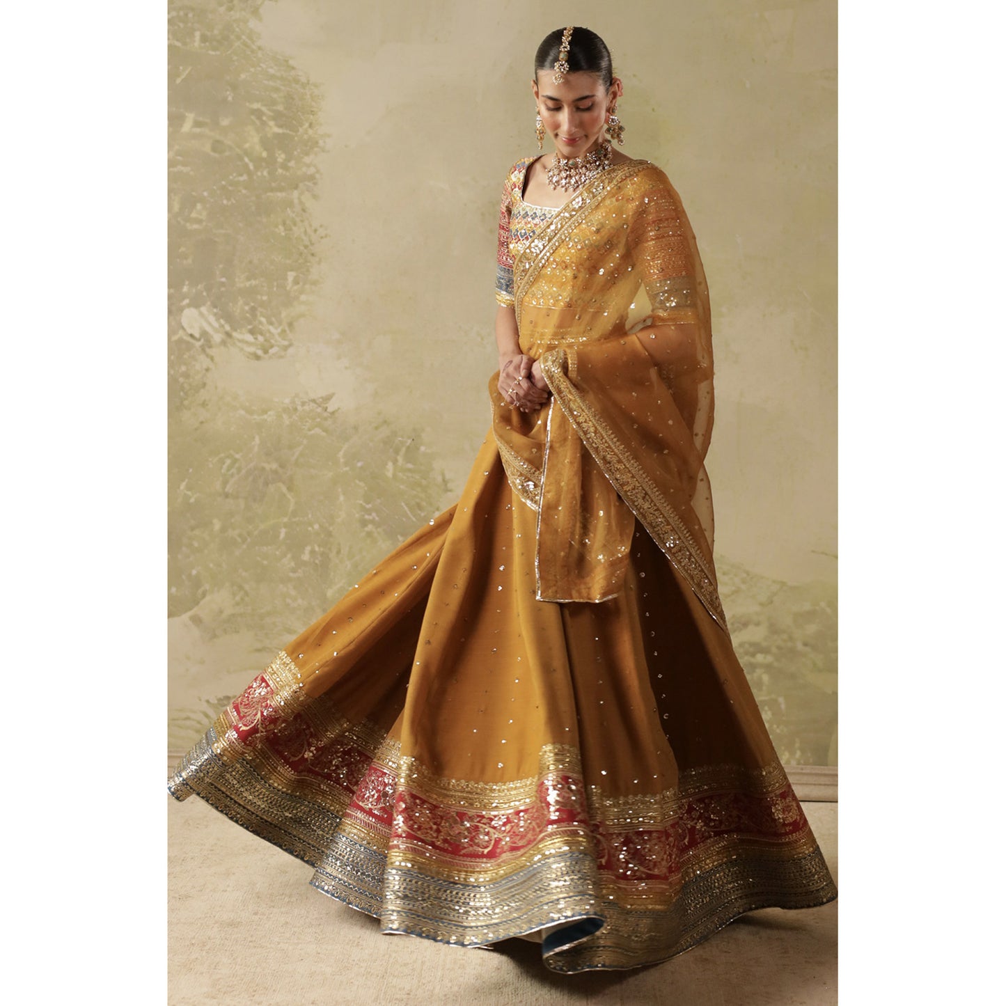 Gold Leaf Lehnga Choli | Sheesham' 26 | DYOT