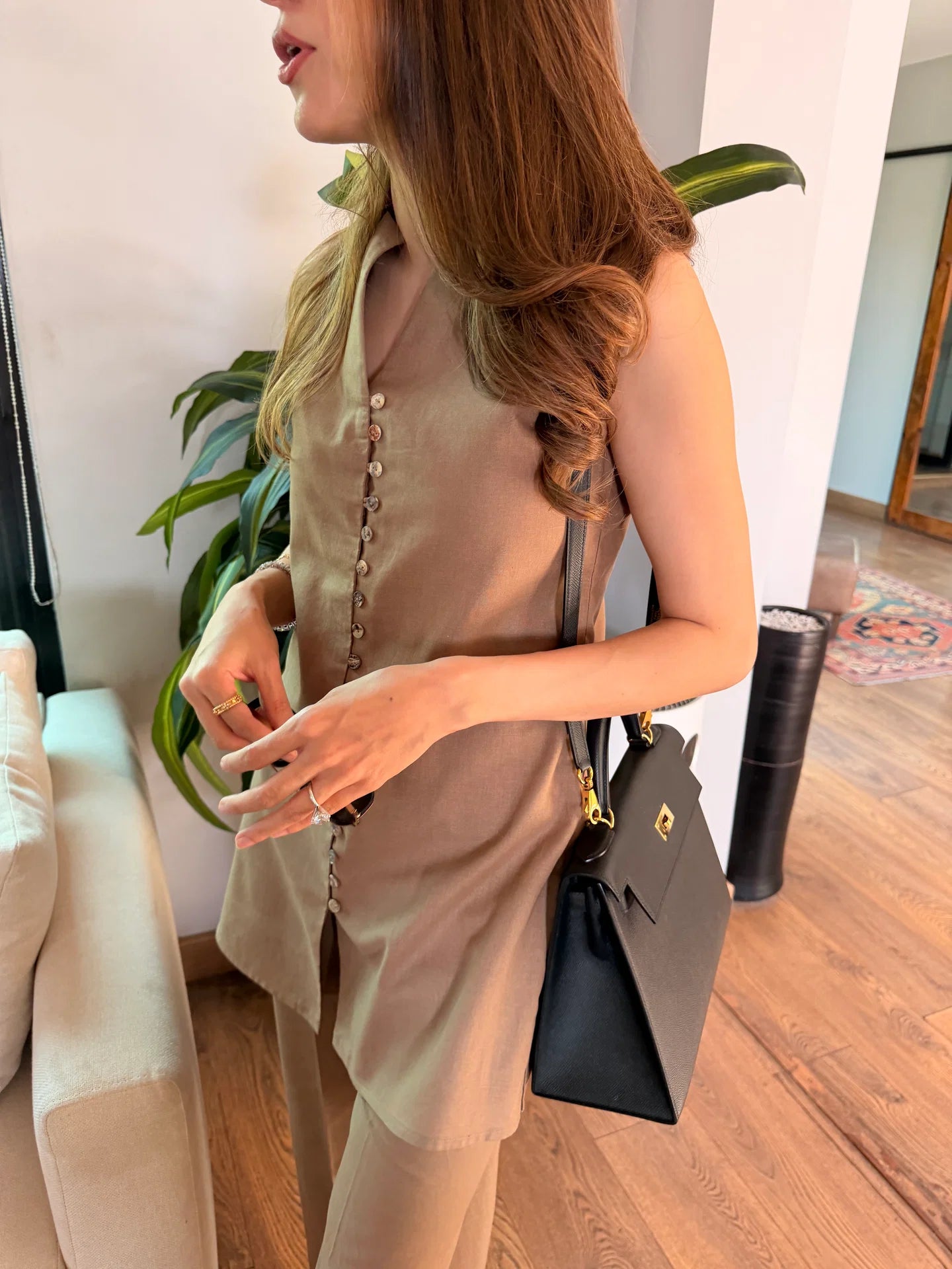 Taupe Parker Set | Sak Atelier
