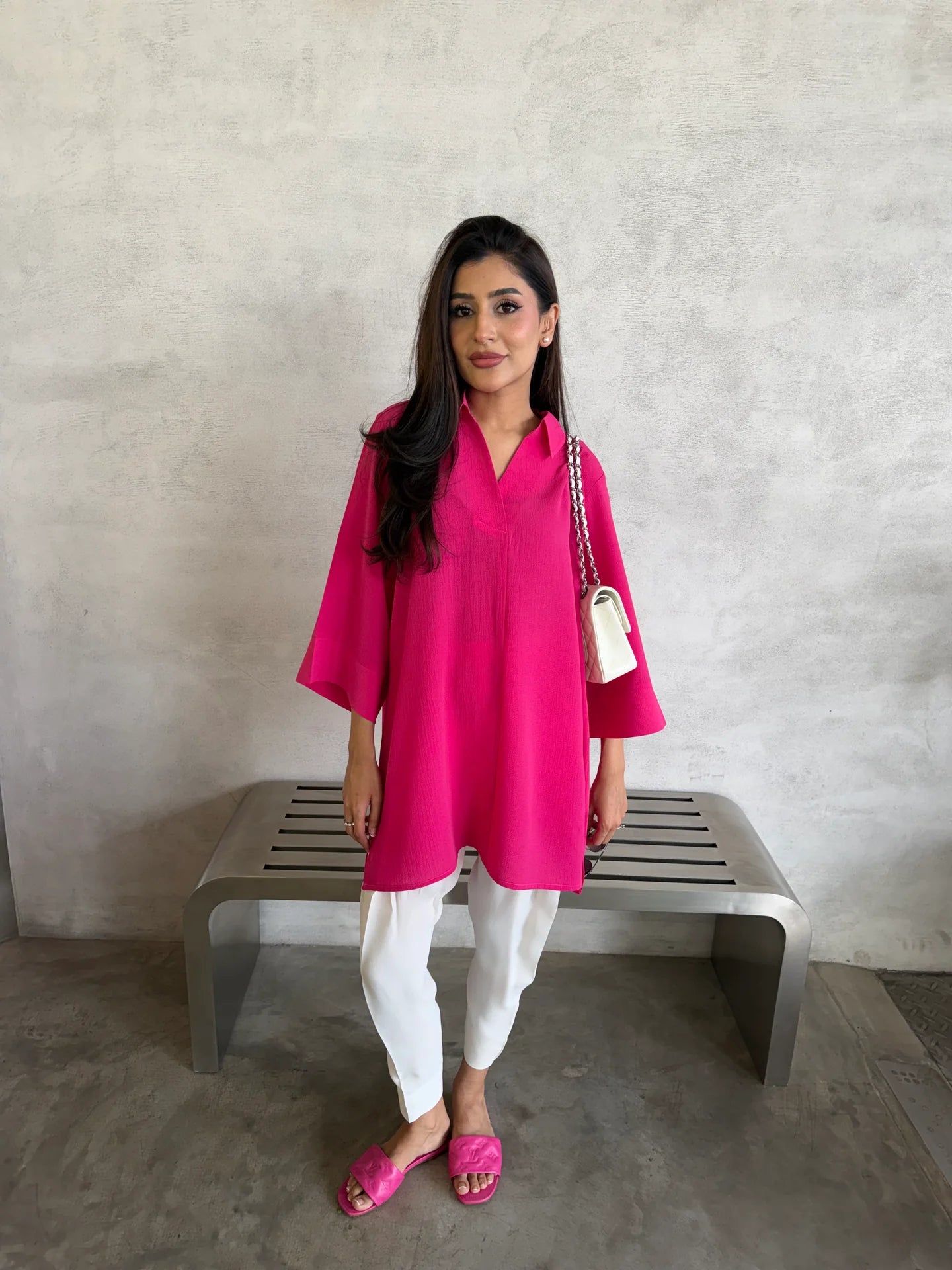 Hot Pink Toby Tunic | Sak Atelier