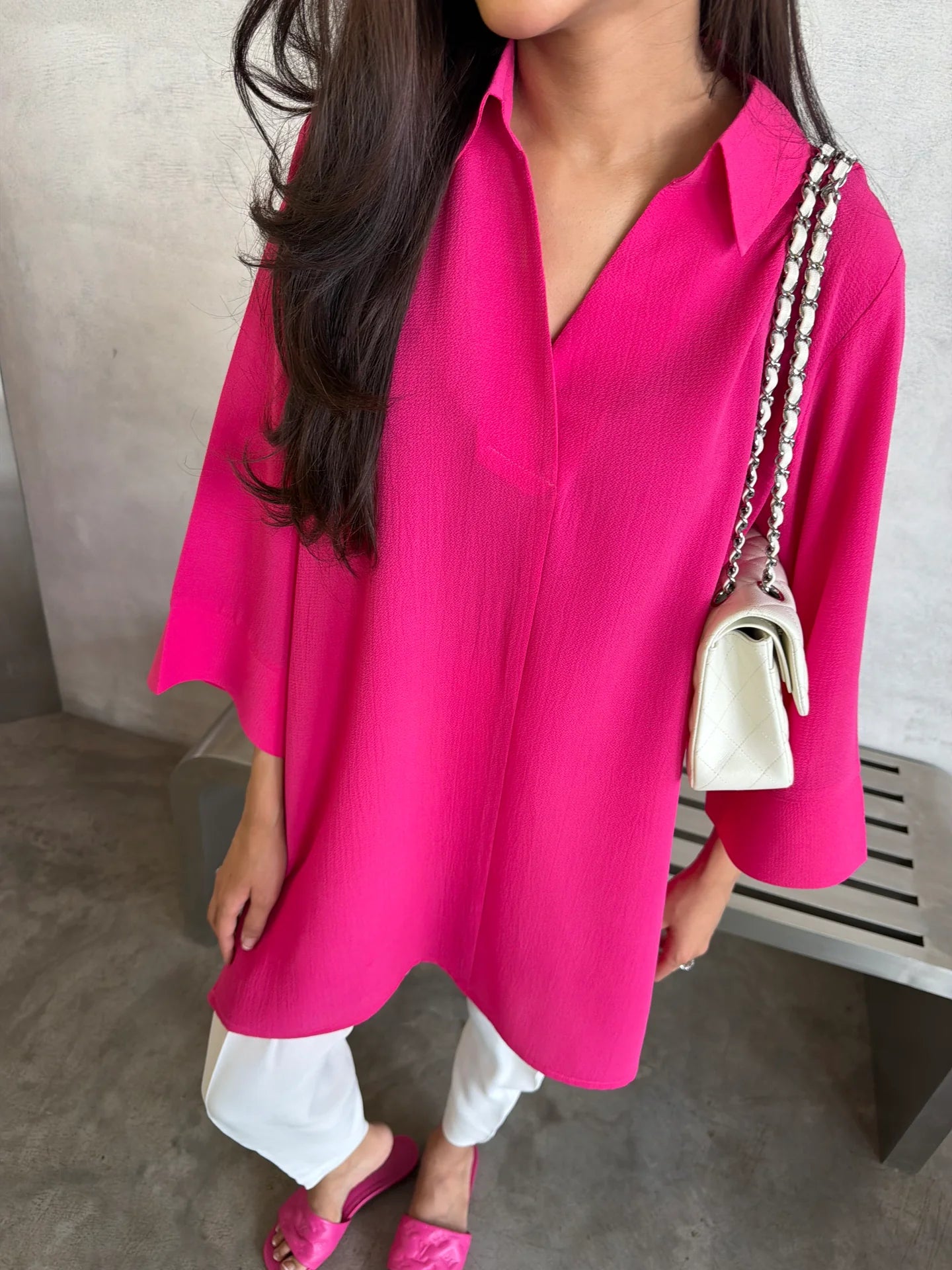 Hot Pink Toby Tunic | Sak Atelier